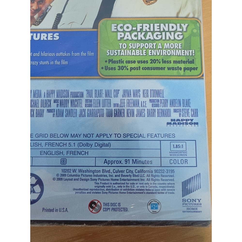 Paul‎ Blart Mall Cop DVD 2009 Kevin James Comedy Movie Columbia Pictures - Picture 7 of 10